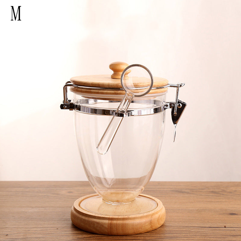 Coffee Bean Storage Jar – Food-Grade Plastic Airtight Coffee Canister