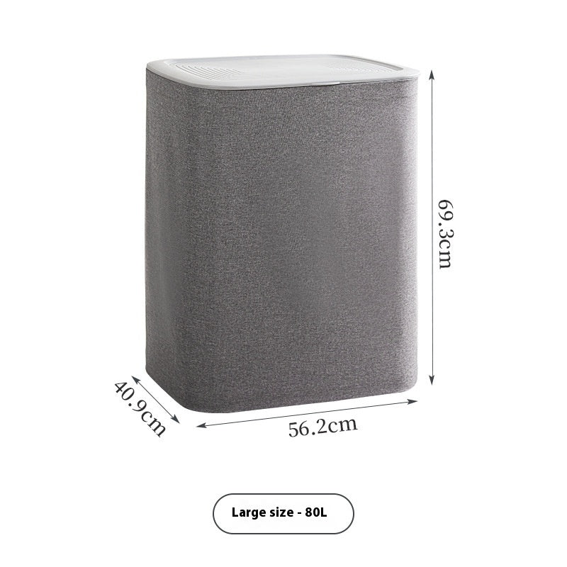 Fabric Laundry Basket with Lid – Multi-Purpose Bathroom & Bedroom Storage