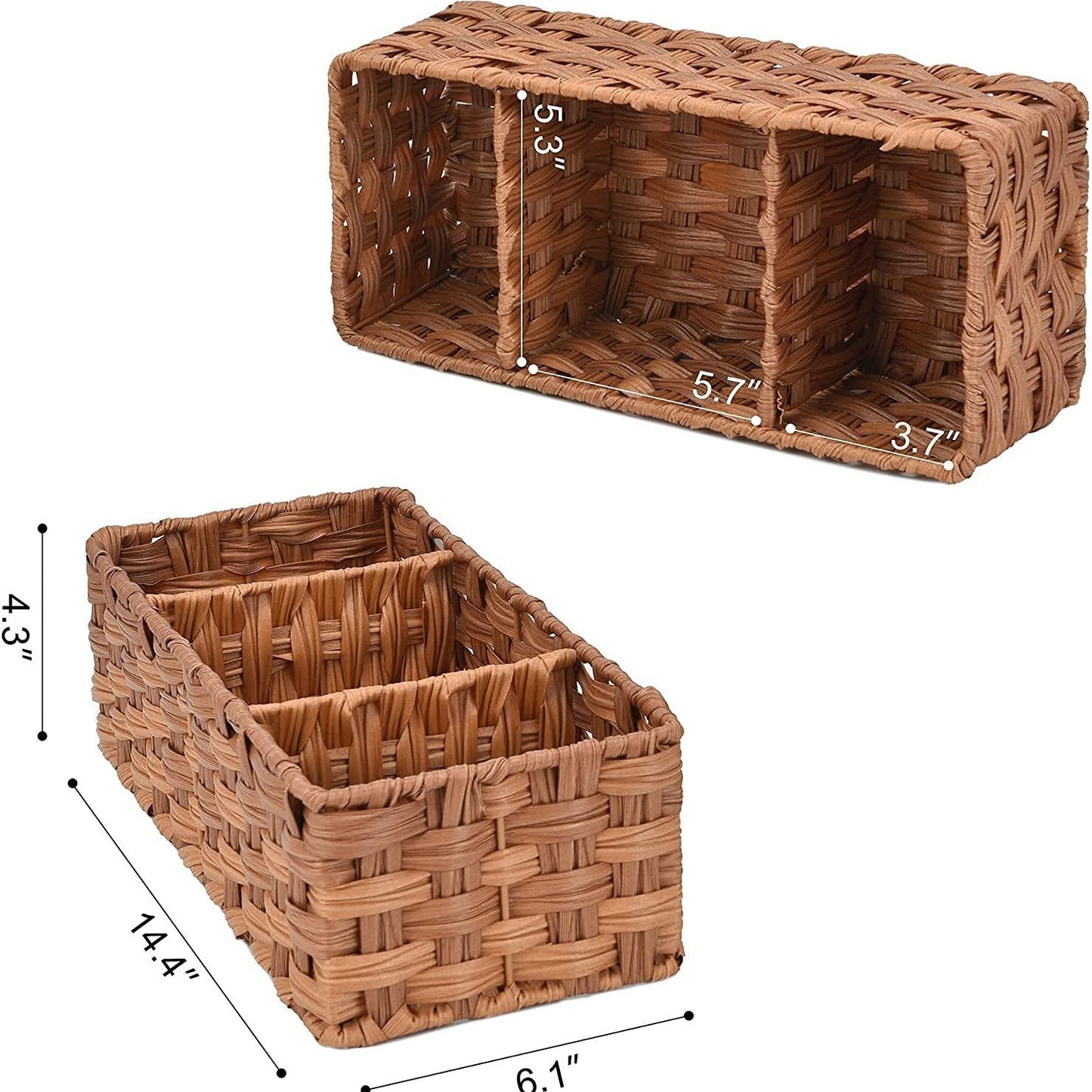 Desktop Bathroom Organiser – Tissue, Towel & Cosmetic Storage Basket