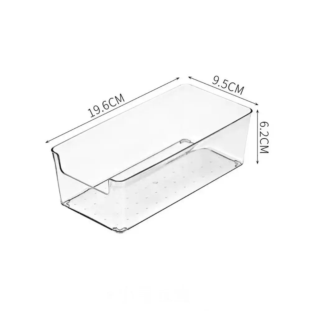 Clear Stackable Storage Bin | Fridge, Drawer, Pantry & Countertop Organiser
