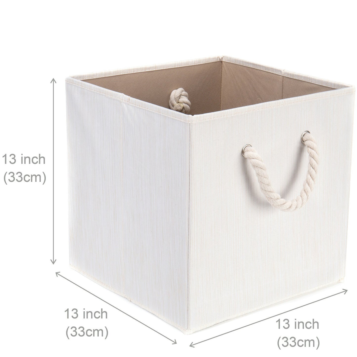 Cotton Rope Clothes Storage Organiser – Slub Texture Laundry & Home Basket