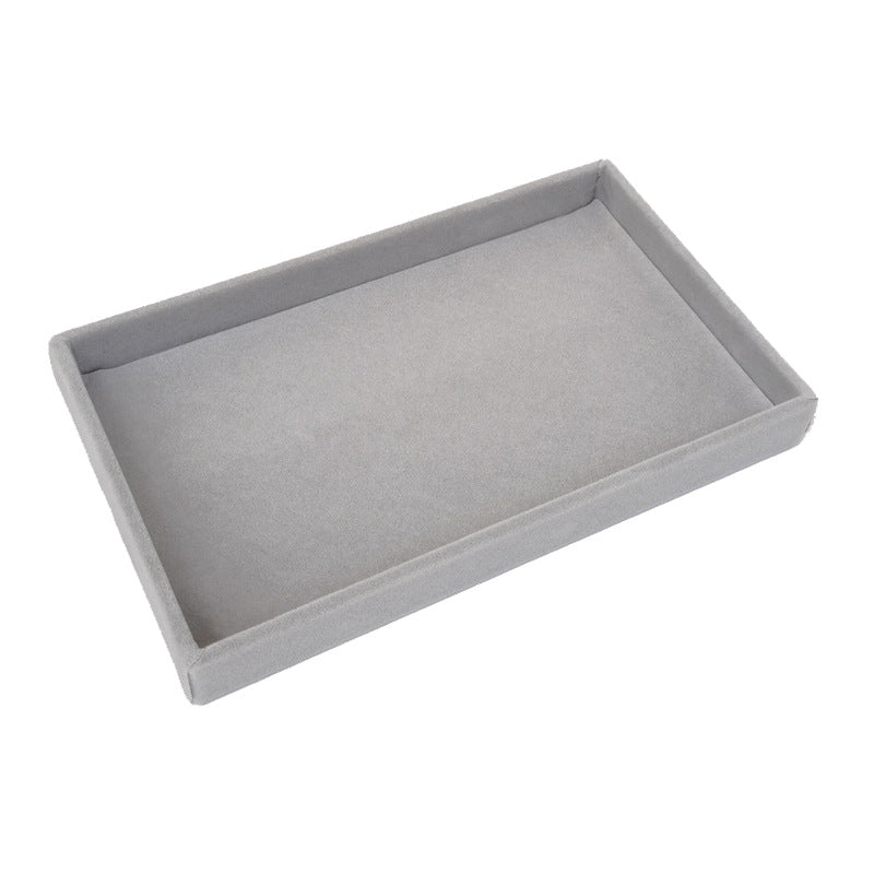 Flocked Jewellery Drawer Organiser – Velvet-Lined Compartment Tray