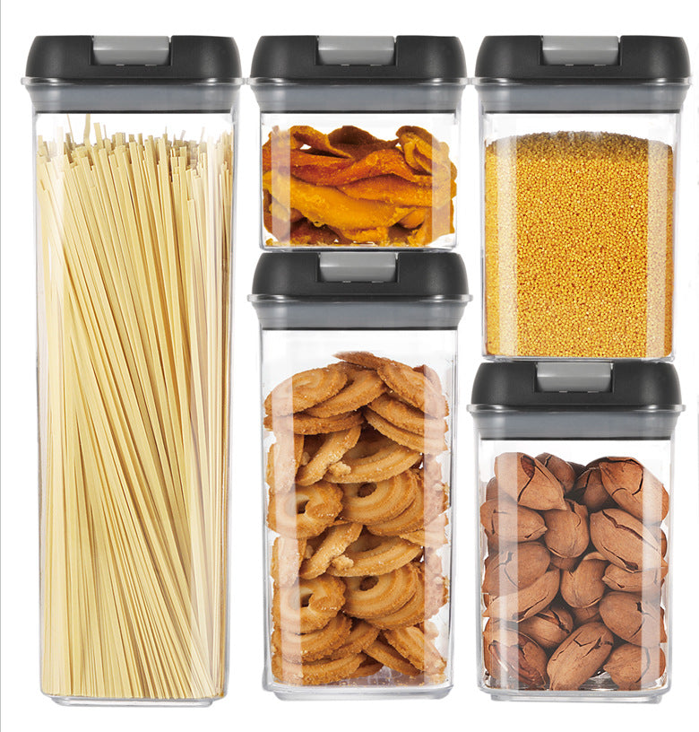 Stackable Airtight Food Storage Jars – Set of 7 (0.5L to 1.9L)