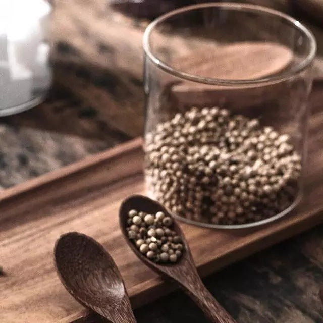 Glass Spice & Salt Storage Jar – Airtight Kitchen Seasoning Container