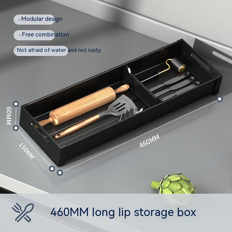 Kitchen Drawer Storage Box Partition – Modular Aluminium Organiser