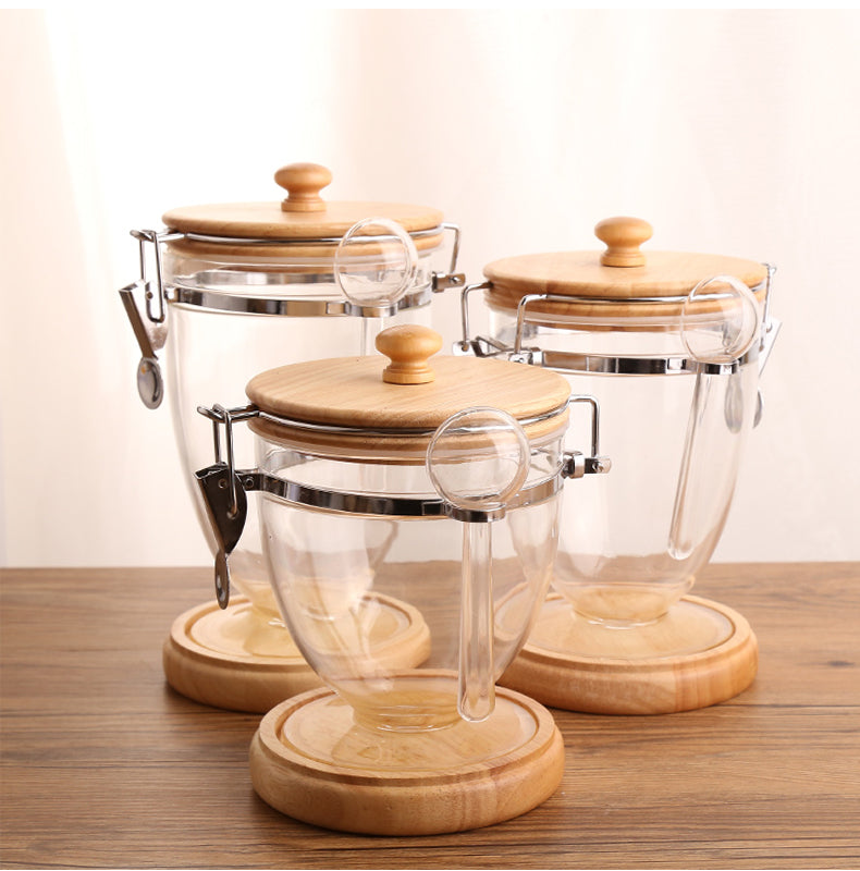 Coffee Bean Storage Jar – Food-Grade Plastic Airtight Coffee Canister