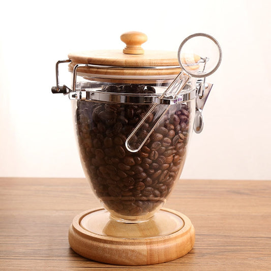 Coffee Bean Storage Jar – Food-Grade Plastic Airtight Coffee Canister
