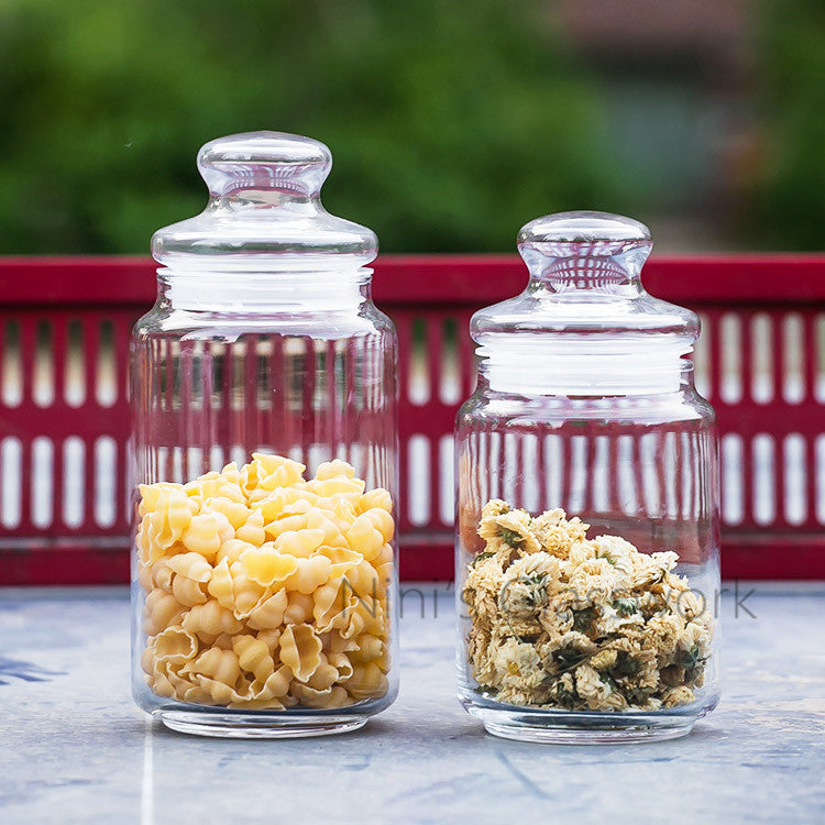 Airtight Glass Storage Jar – Kitchen Food & Pantry Container