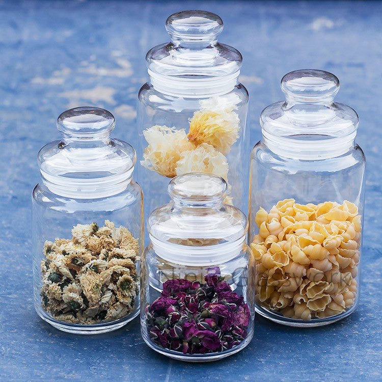 Airtight Glass Storage Jar – Kitchen Food & Pantry Container