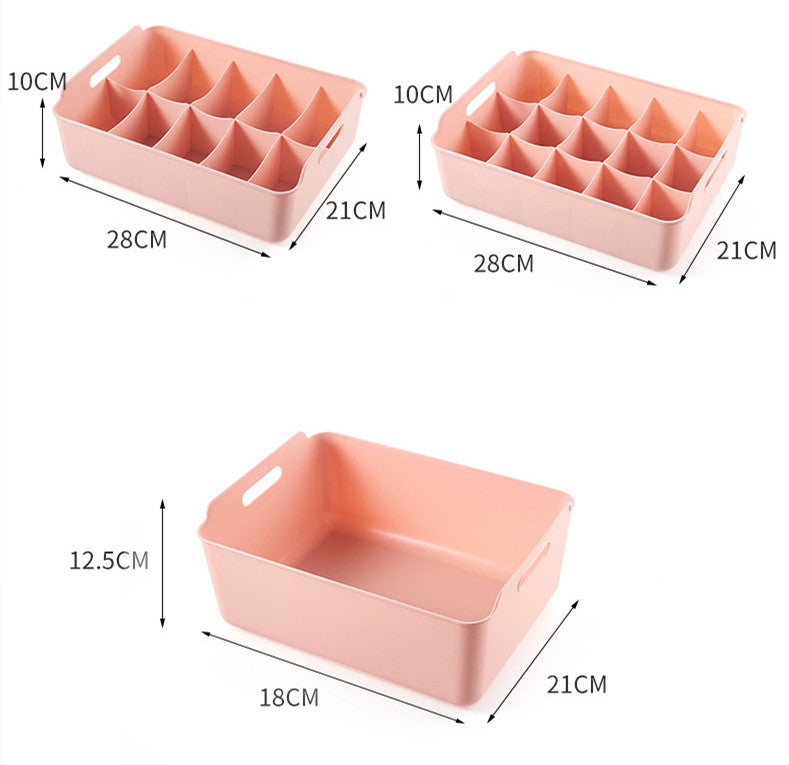 PP Grid Storage Box with Handle – Modular Household Organiser