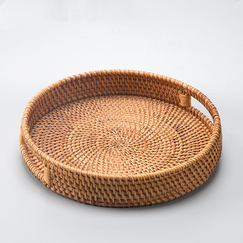 Handmade Rattan Fruit Basket – Autumn-Inspired Woven Bowl