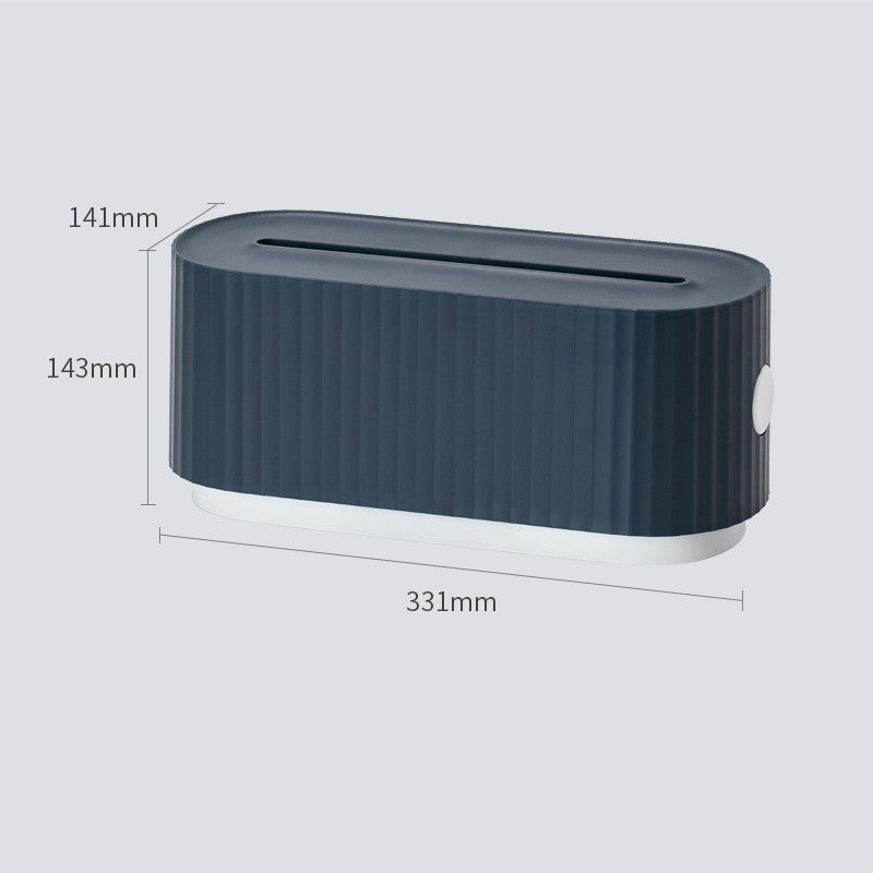 Cable & Power Strip Storage Box – Dust-Proof Wire Management Organiser