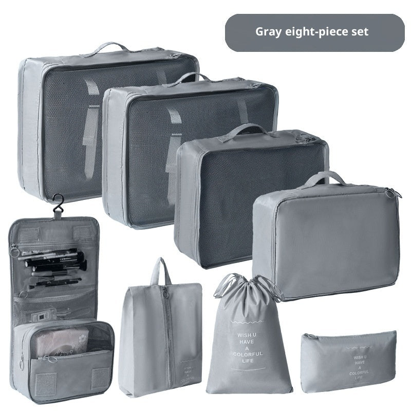 Travel Packing Cubes Set – 8-Piece Suitcase Clothing Organiser