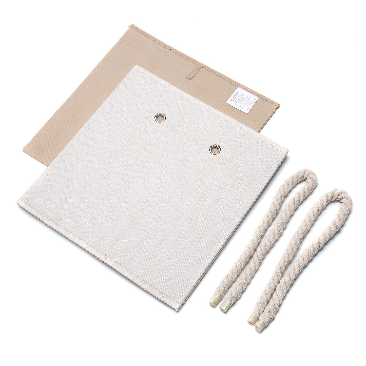 Cotton Rope Clothes Storage Organiser – Slub Texture Laundry & Home Basket