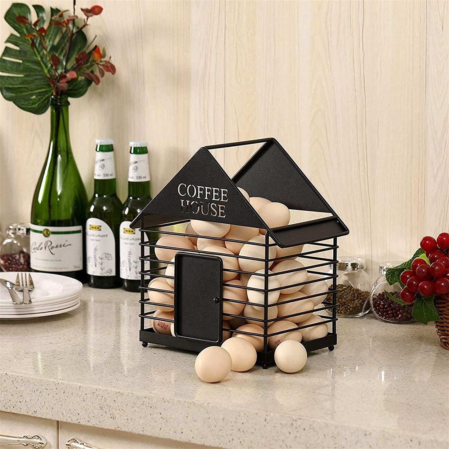 Metal Wire Storage Basket – Fruit, Bread & Snack Organiser