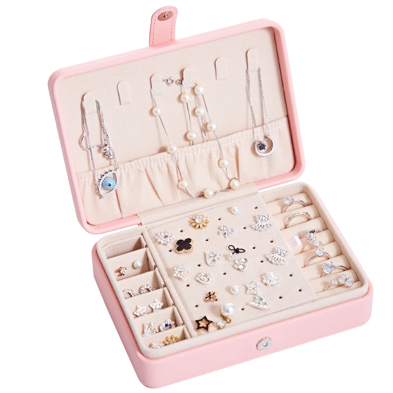 Luxury Leather Jewellery Box – Organiser for Earrings, Rings & Accessories