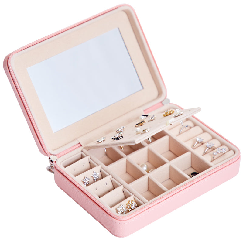 Luxury Leather Jewellery Box – Organiser for Earrings, Rings & Accessories