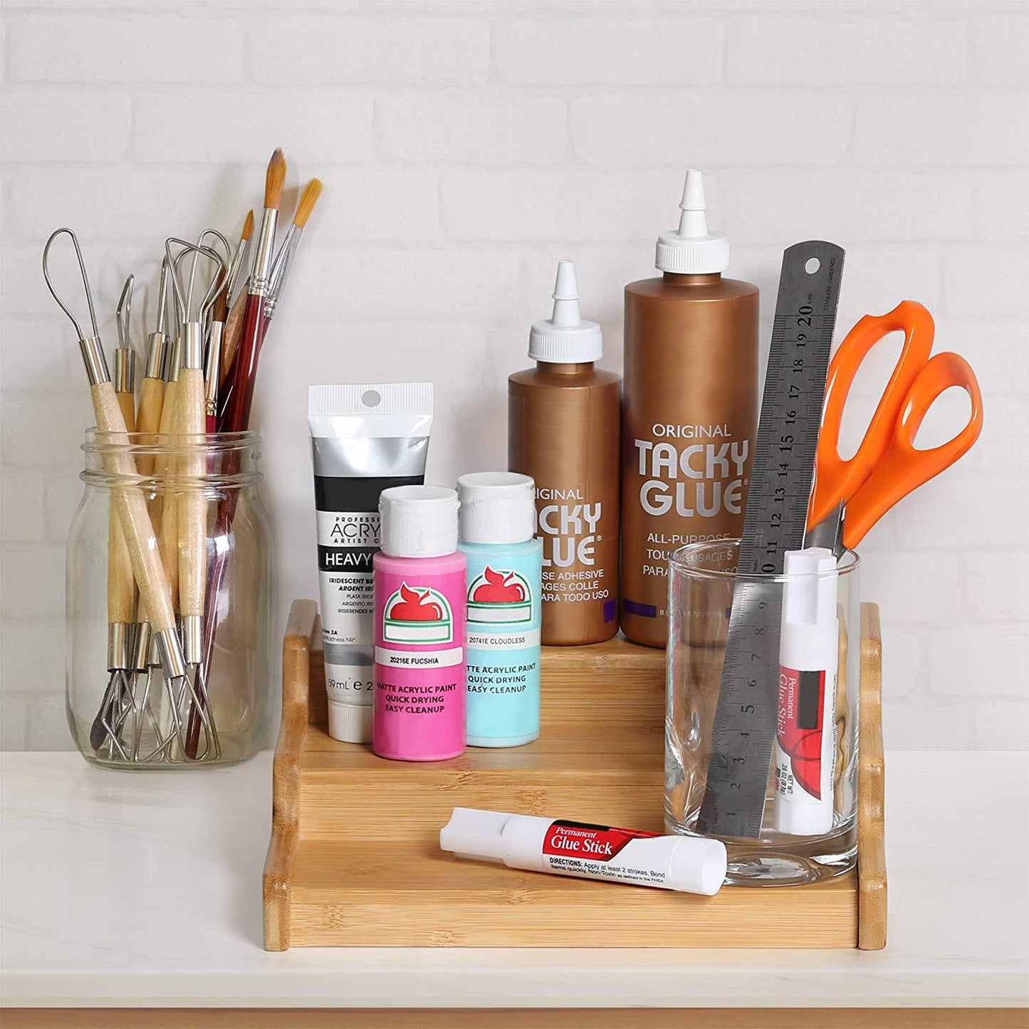 3-Tier Adjustable Bamboo Spice Rack – Wall-Mount or Countertop Kitchen Organiser