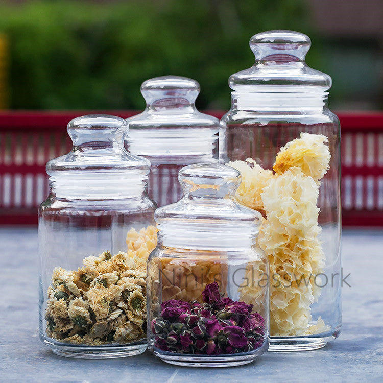 Airtight Glass Storage Jar – Kitchen Food & Pantry Container
