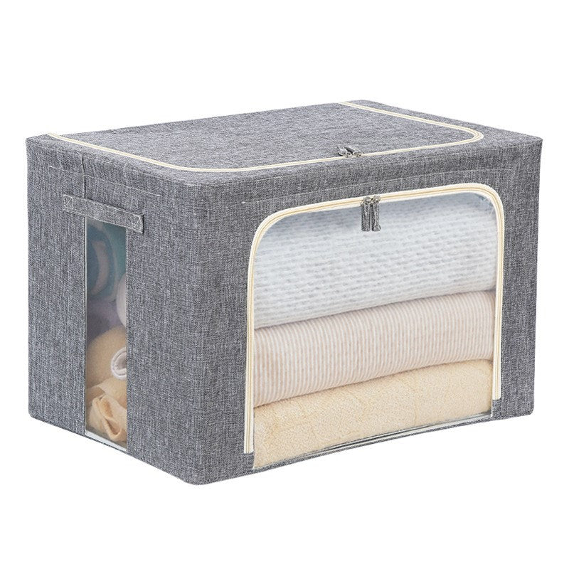 Collapsible Steel Frame Clothing Storage Box – Foldable Wardrobe Organiser