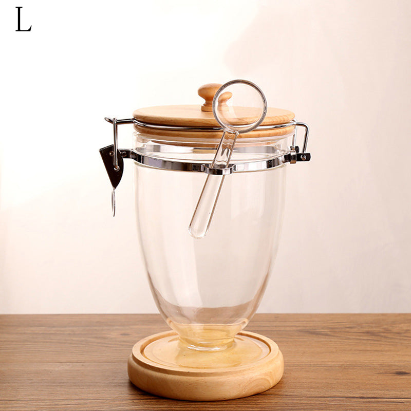 Coffee Bean Storage Jar – Food-Grade Plastic Airtight Coffee Canister