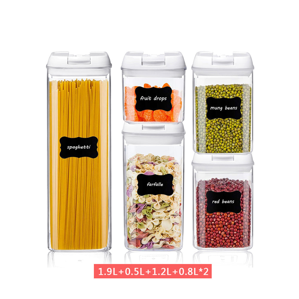Stackable Airtight Food Storage Jars – Set of 7 (0.5L to 1.9L)