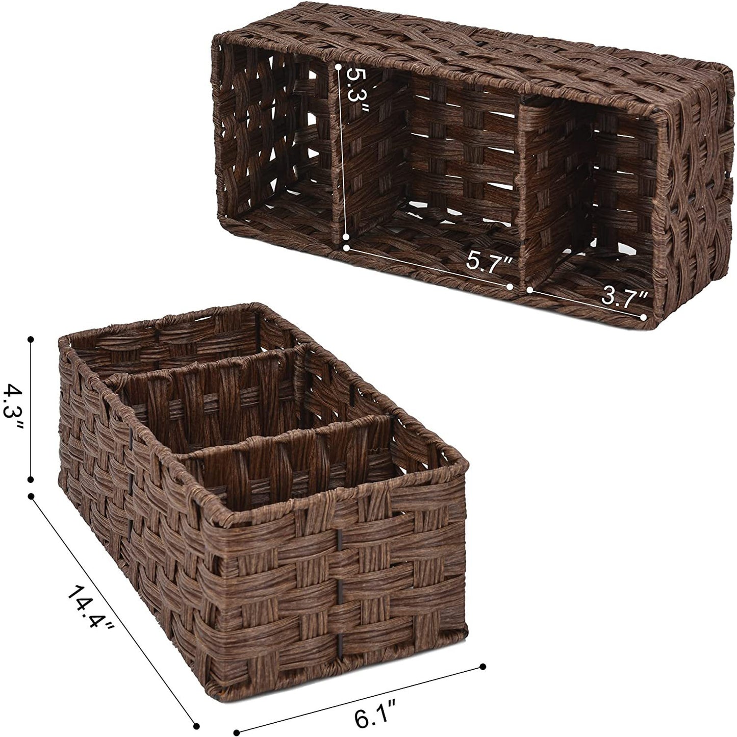 Desktop Bathroom Organiser – Tissue, Towel & Cosmetic Storage Basket
