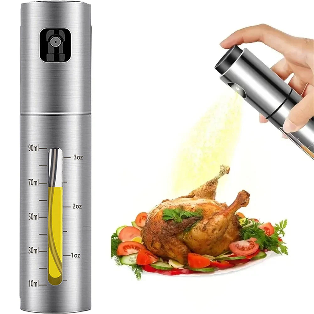 Glass Oil Spray Bottle – Precision Mist Dispenser for Cooking & BBQ