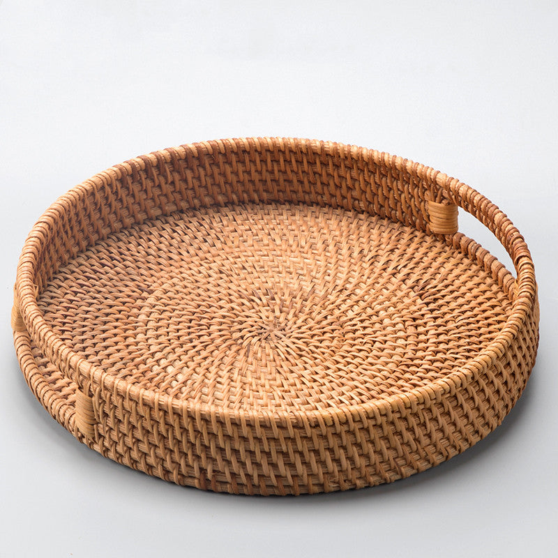 Handmade Rattan Fruit Basket – Autumn-Inspired Woven Bowl