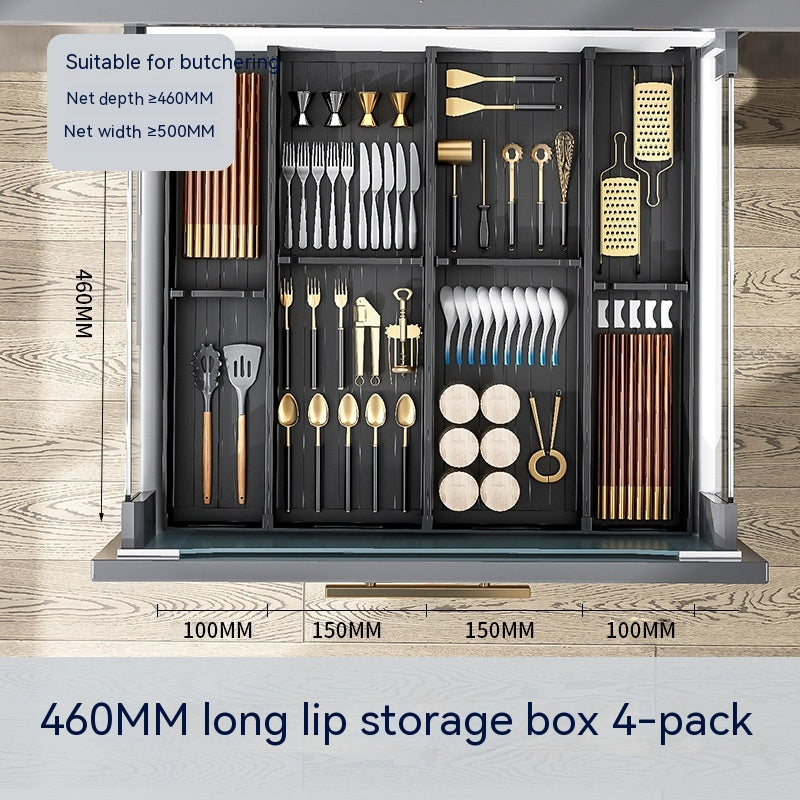 Kitchen Drawer Storage Box Partition – Modular Aluminium Organiser