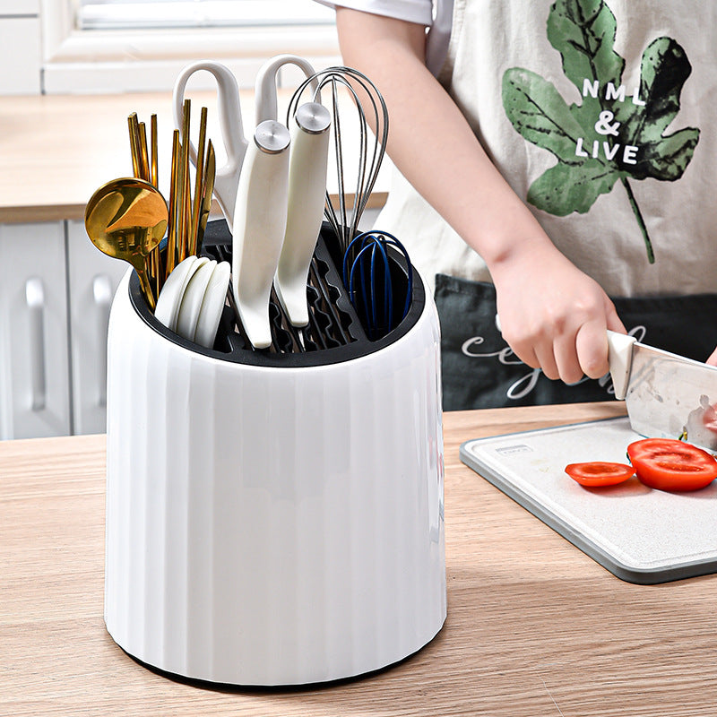 Rotating Kitchen Draining Rack – 360° Multi-Purpose Dish & Utensil Organiser
