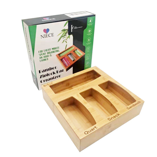 Bamboo Storage Box – Modern Desktop File & Bag Organiser