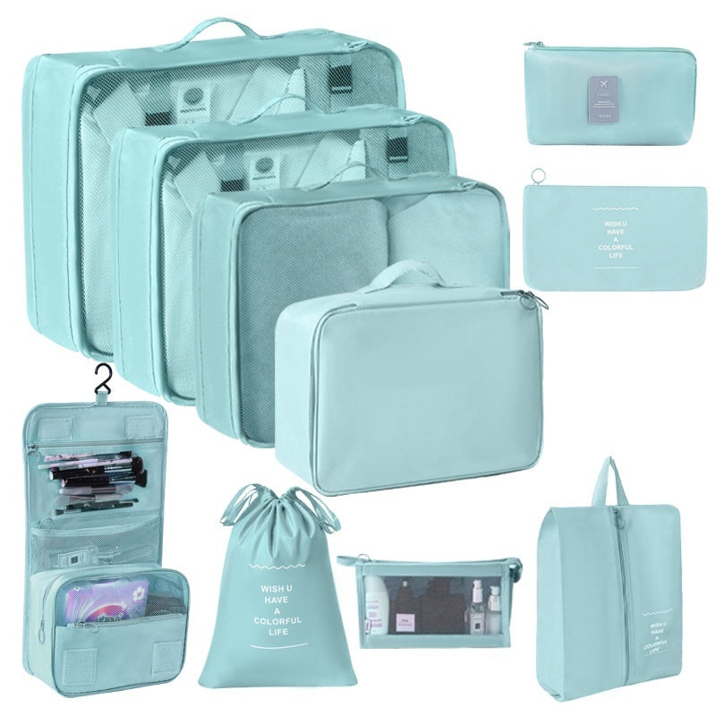 Travel Packing Cubes Set – 8-Piece Suitcase Clothing Organiser
