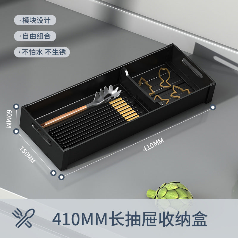 Kitchen Drawer Storage Box Partition – Modular Aluminium Organiser