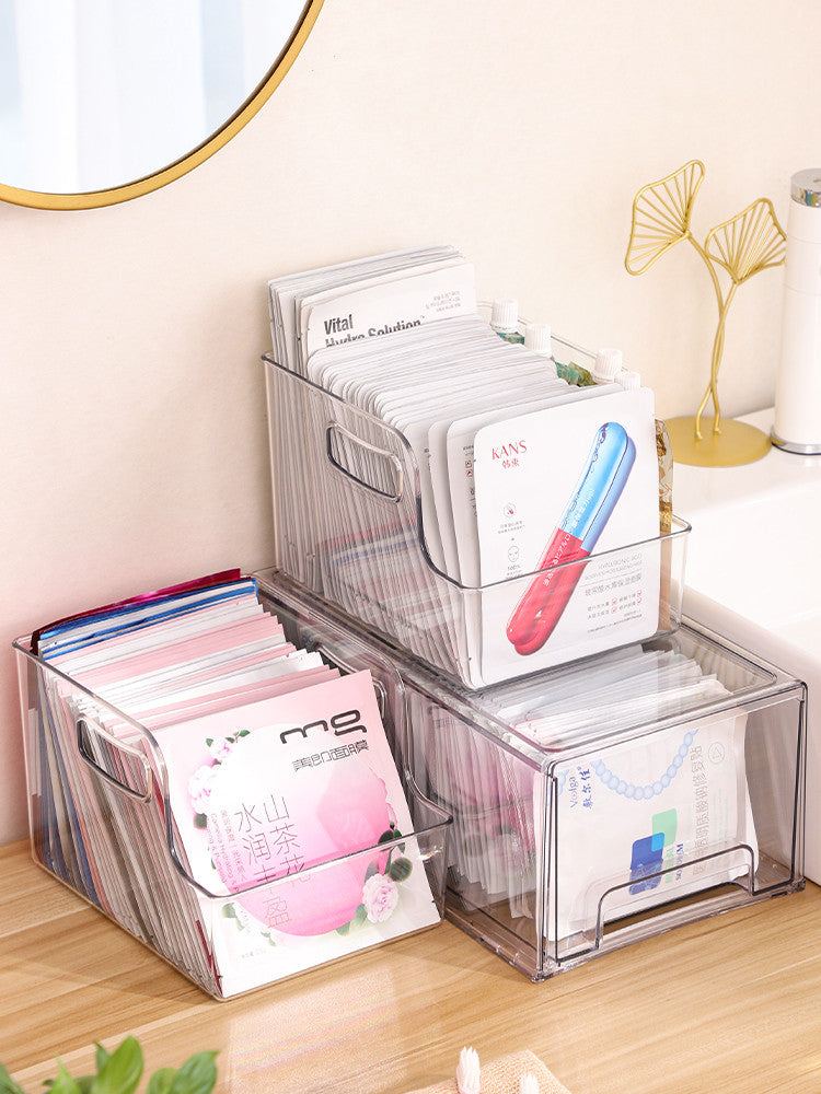 Acrylic Desk Organiser with Drawers – Cosmetic & Mask Storage Rack