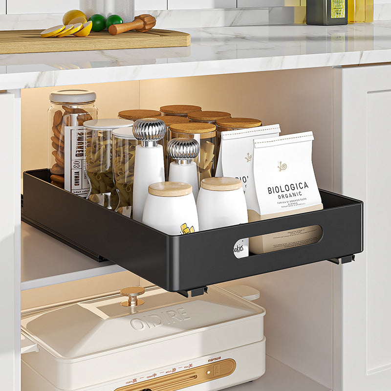 Under-Sink Pull-Out Storage Rack – Kitchen Organiser