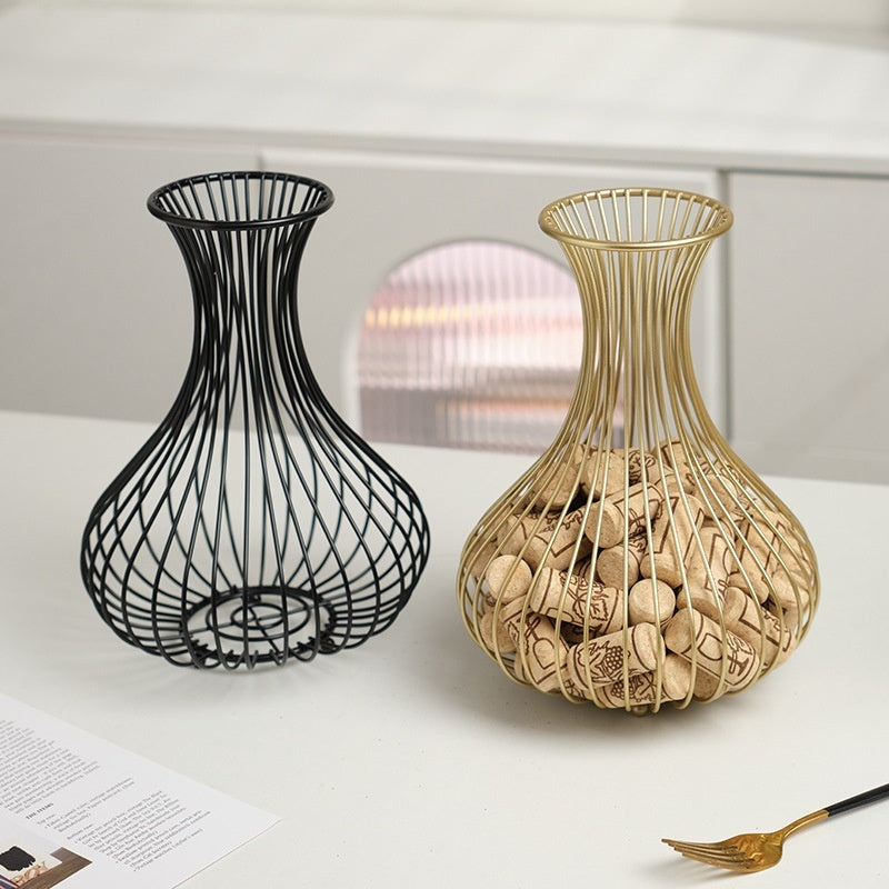 Wine Cork Collector Basket – Bar & Home Decoration Display