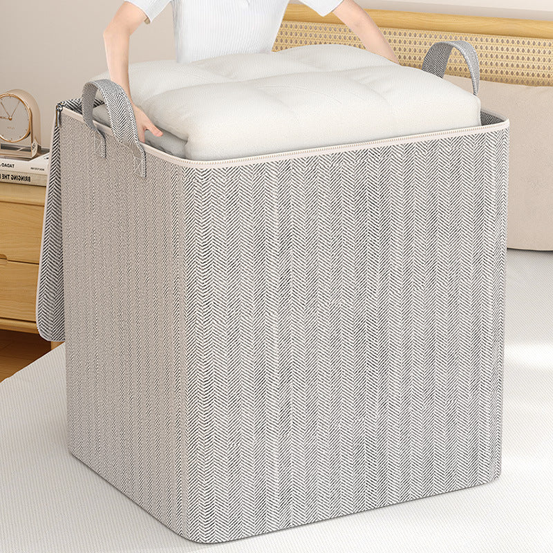 Large-Capacity Wardrobe Storage Box – Non-Woven Clothes & Quilt Organiser