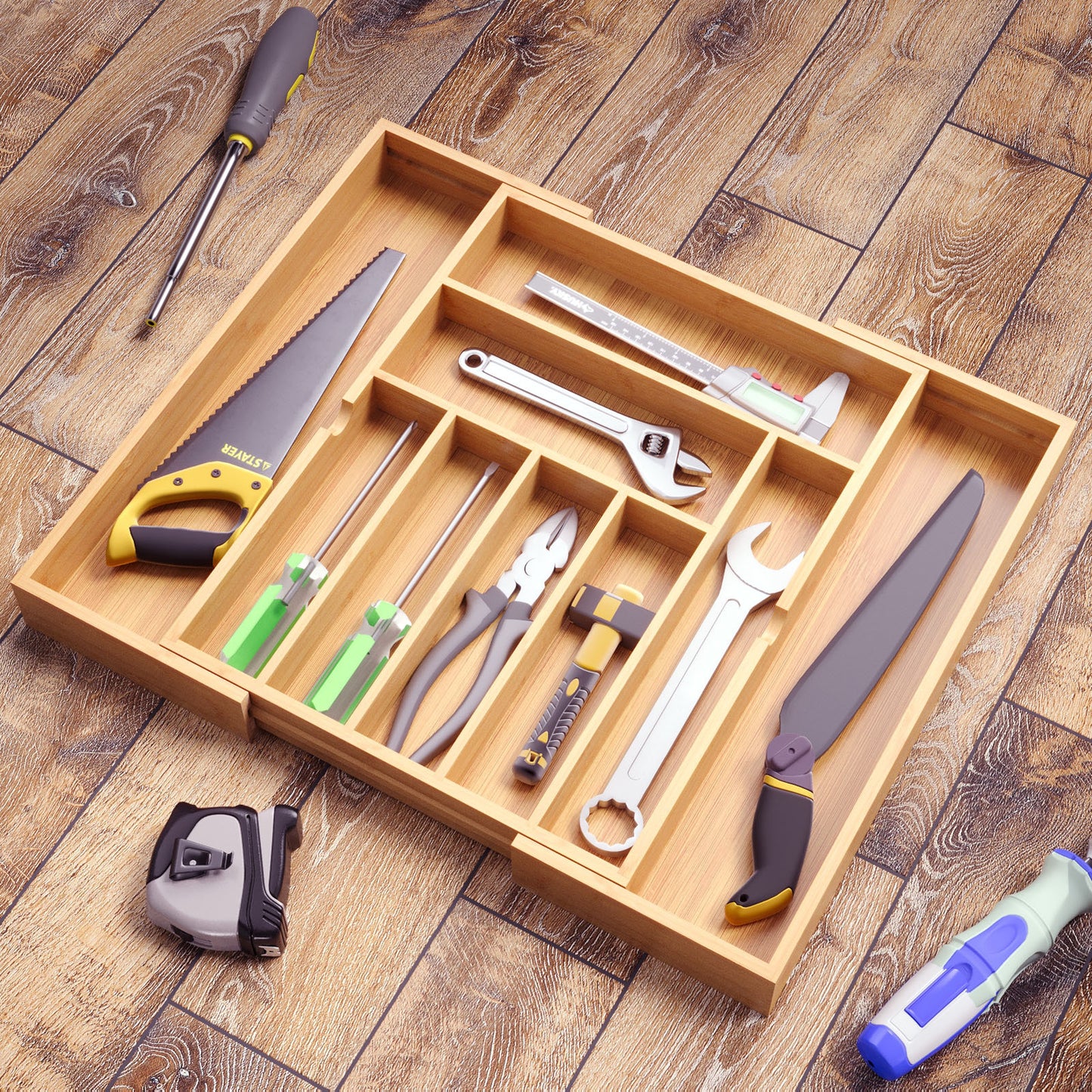 Pull-Out Kitchen Utensil Organiser – Retractable Bedside & Home Tool Rack