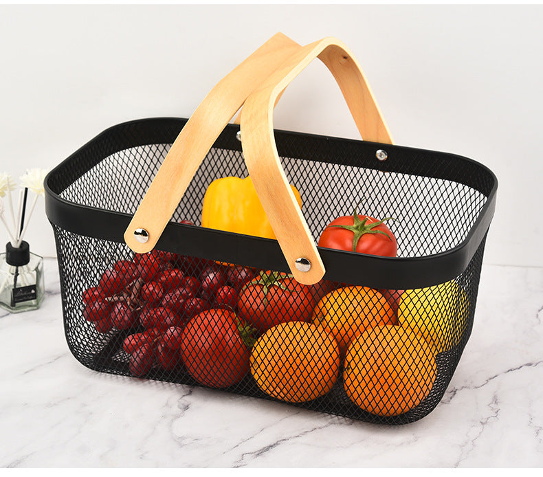 Metal Wire Family Storage Basket – Multi-Purpose Home Organiser