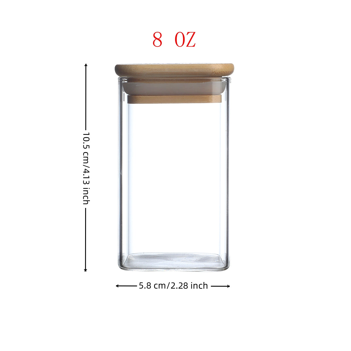 Square Glass Spice Jar Set – 12 Jars with 72 Labels