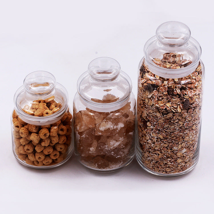 Airtight Glass Storage Jar – Kitchen Food & Pantry Container