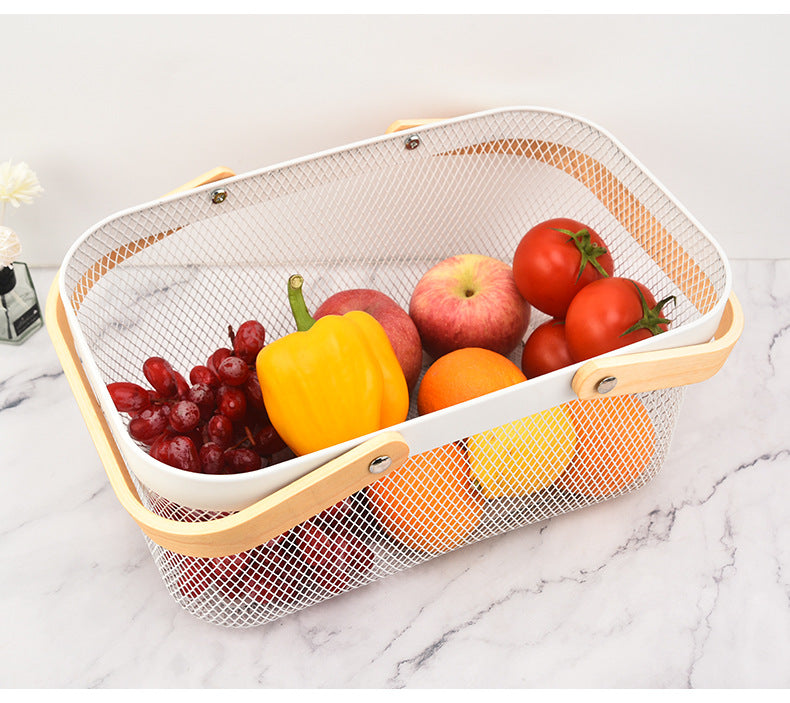 Metal Wire Family Storage Basket – Multi-Purpose Home Organiser
