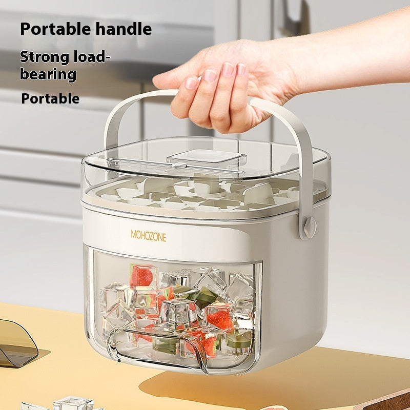 Large Capacity Ice Cube Mould – Food-Grade Flexible Ice Maker Tray