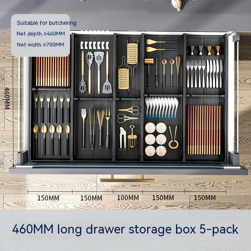 Kitchen Drawer Storage Box Partition – Modular Aluminium Organiser