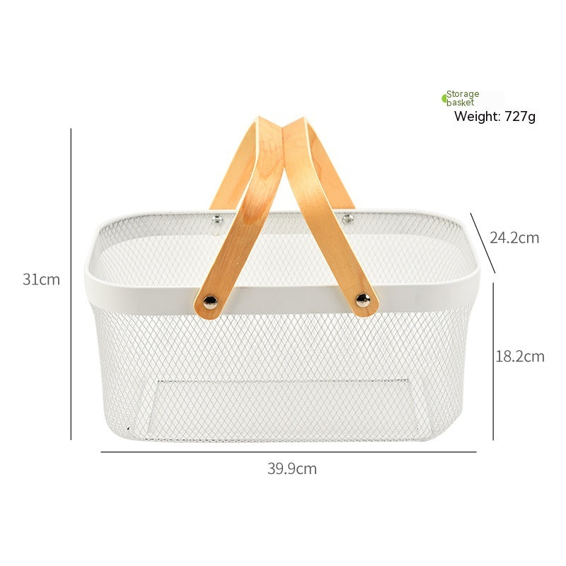 Metal Wire Family Storage Basket – Multi-Purpose Home Organiser