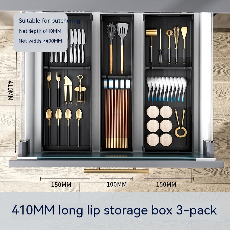 Kitchen Drawer Storage Box Partition – Modular Aluminium Organiser