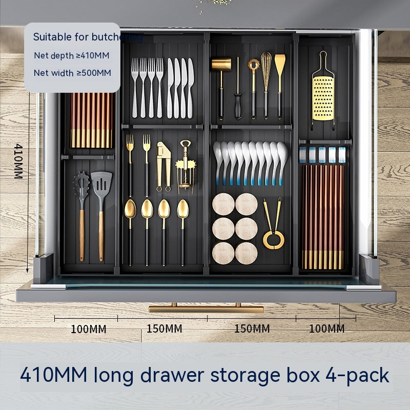 Kitchen Drawer Storage Box Partition – Modular Aluminium Organiser