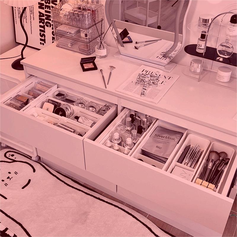 Expandable Cosmetic Storage Box – Telescopic Drawer Organiser
