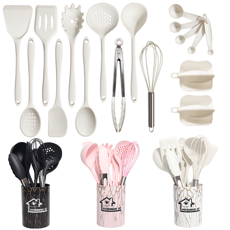 Food-Grade Silicone Kitchen Utensil Set – Heat-Resistant Cooking Tools